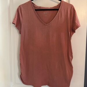 Isabel Maternity Women's V-Neck T-Shirt - size M - Pink